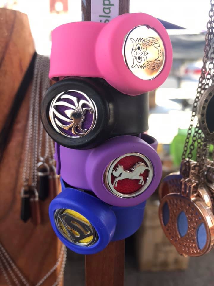 Stainless Steel Slap Band Diffuser Bracelet