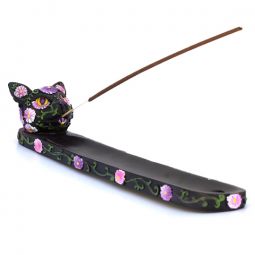 Day of the Dead Black Cat Resin Ash Catcher