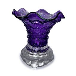 Purple Peacock Design Electric Dimmer Burner