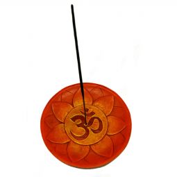 Orange Ohm Round Dish Ash Catcher